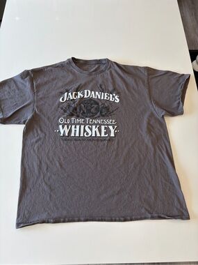 Jack Daniels 2XL Men's Gray Whiskey Logo T-Shirt